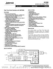 X1226 datasheet pdf Intersil