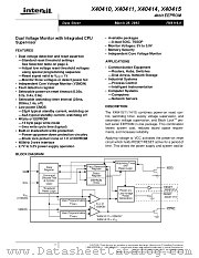 X40410 datasheet pdf Intersil