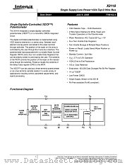 X9119 datasheet pdf Intersil