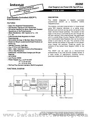 X9260 datasheet pdf Intersil