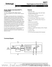 X9271 datasheet pdf Intersil