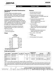 X93256 datasheet pdf Intersil