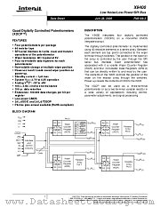 X9400 datasheet pdf Intersil
