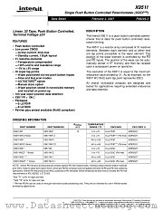 X9511 datasheet pdf Intersil