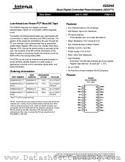 X95840 datasheet pdf Intersil