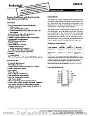 X96010 datasheet pdf Intersil
