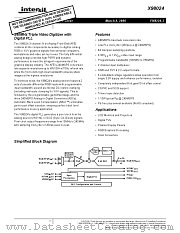 X98024 datasheet pdf Intersil