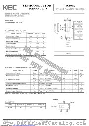 BC807A datasheet pdf Korea Electronics (KEC)