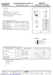 KDV215 datasheet pdf Korea Electronics (KEC)