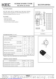 KGT25N120NDA datasheet pdf Korea Electronics (KEC)