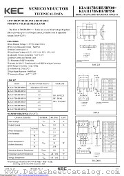 KIA1117BF00 datasheet pdf Korea Electronics (KEC)