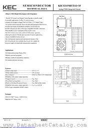 KIC3213T14 datasheet pdf Korea Electronics (KEC)