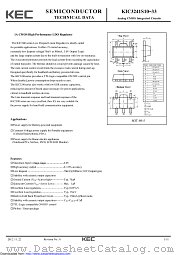 KIC3241S18 datasheet pdf Korea Electronics (KEC)