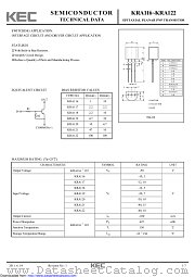 KRA117 datasheet pdf Korea Electronics (KEC)