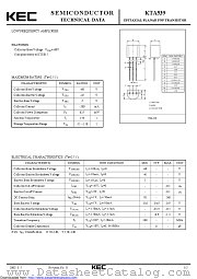 KTA539 datasheet pdf Korea Electronics (KEC)