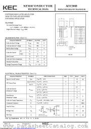 KTC3003 datasheet pdf Korea Electronics (KEC)