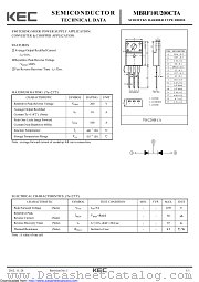 MBRF10U200CTA datasheet pdf Korea Electronics (KEC)
