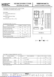 MBRF10U60CTA datasheet pdf Korea Electronics (KEC)