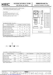 MBRF15U45CTA datasheet pdf Korea Electronics (KEC)