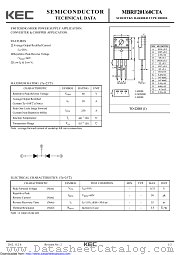 MBRF20U60CTA datasheet pdf Korea Electronics (KEC)