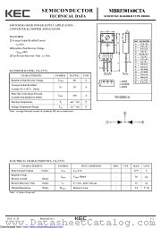 MBRF30U60CTA datasheet pdf Korea Electronics (KEC)