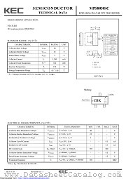 MPS8050SC datasheet pdf Korea Electronics (KEC)