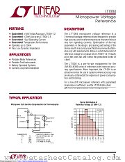 LT1004IZ-1.2#TRPBF datasheet pdf Linear Technology