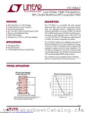 LTC1064-2CSW#TRPBF datasheet pdf Linear Technology