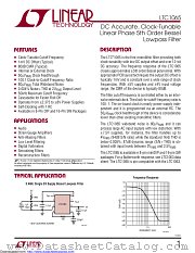 LTC1065IN8 datasheet pdf Linear Technology