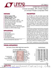 LTC1066-1CSW#PBF datasheet pdf Linear Technology