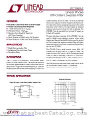 LTC1069-7CS8#TRPBF datasheet pdf Linear Technology