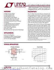 LT1129CS8-5#TRPBF datasheet pdf Linear Technology