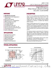 LTC1174HVCN8-3.3#PBF datasheet pdf Linear Technology