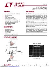 LT1191CN8#PBF datasheet pdf Linear Technology