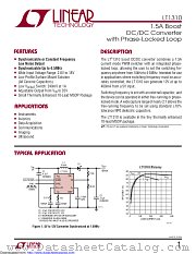 LT1310EMSE#TR datasheet pdf Linear Technology