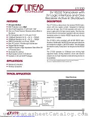 LT1330CSW#TRPBF datasheet pdf Linear Technology