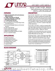 LTC1407IMSE-1#TRPBF datasheet pdf Linear Technology