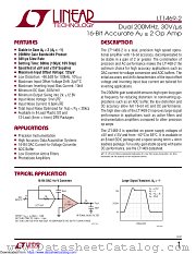 LT1469IS8-2#TRPBF datasheet pdf Linear Technology