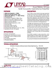 LT1469IDF#TRPBF datasheet pdf Linear Technology