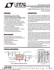 LTC1474CMS8-5#TRPBF datasheet pdf Linear Technology