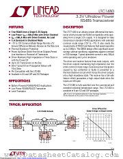 LTC1480CS8#TR datasheet pdf Linear Technology