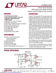 LT1490IS8#TRPBF datasheet pdf Linear Technology