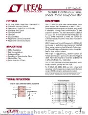 LTC1565-31IS8#PBF datasheet pdf Linear Technology