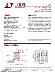 LT1610CMS8#TRPBF datasheet pdf Linear Technology