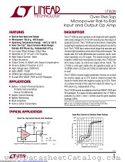 LT1636CMS8#TRPBF datasheet pdf Linear Technology