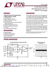 LTC1659CMS8#PBF datasheet pdf Linear Technology