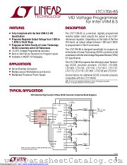 LTC1706EMS-85#TRPBF datasheet pdf Linear Technology