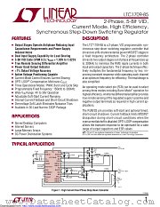 LTC1709EG-85#TR datasheet pdf Linear Technology