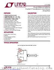 LT1795CFE#TR datasheet pdf Linear Technology