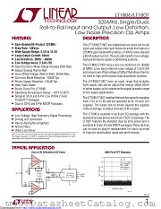 LT1806IS8#TRPBF datasheet pdf Linear Technology